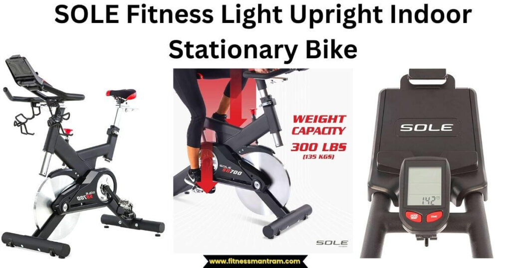 SOLE Fitness SB700 Light Upright Indoor Stationary Bike