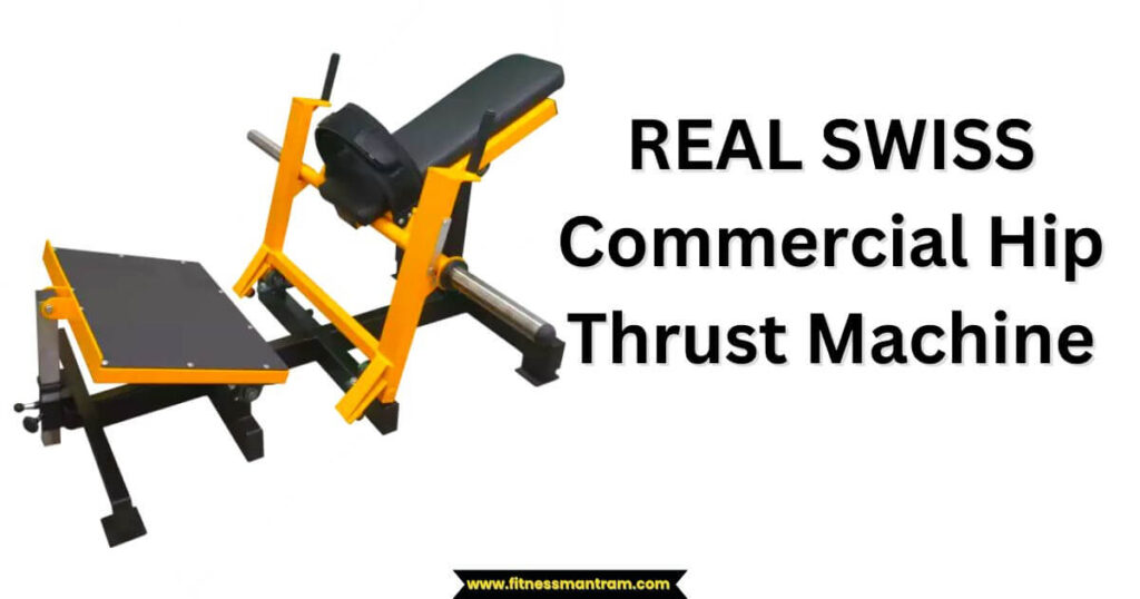REAL SWISS Commercial Hip Thrust Machine Plate Load Olympic